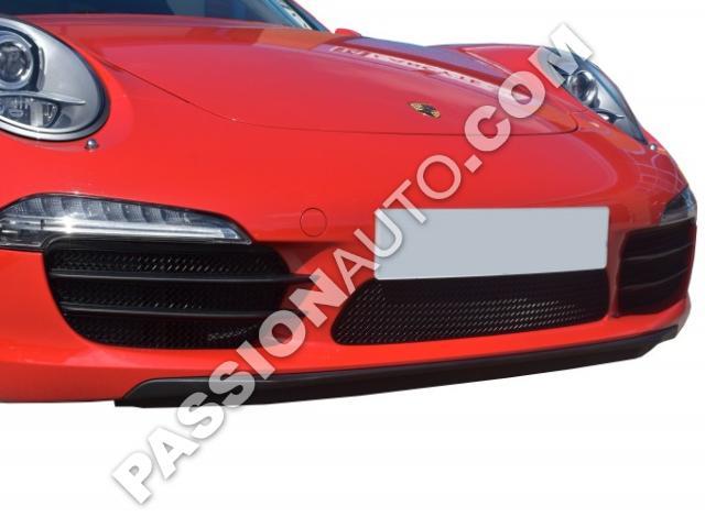 Grilles de protection noires - Kit complet calandre pare-chocs AV # 991.2  Carrera GTS