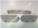 Grilles de protection noires - Kit complet calandre pare-chocs AV # 987.2 Boxster S Tiptronic 09-12  