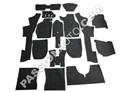 Kit complet moquette # 911 69-73 targa NOIR / gris anthracite standard  