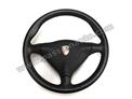 Volant cuir 3 branches avec airbag - NOIR # Boxster 986  