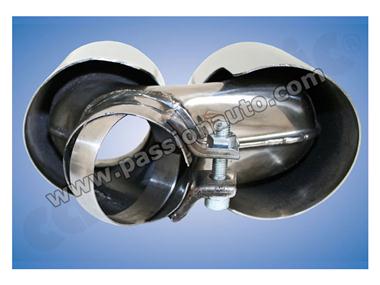 997 ph2. turbo 10-  Sorties inox 4x80mm # CARGRAPHIC #