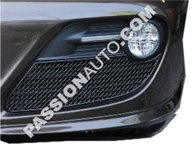 Grilles de protection noires - Kit complet calandre pare-chocs AV # 997.2  C4 + C4S 09-12