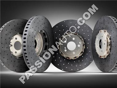 Paire de disques AV - Amelioration - Carbone-Céramique (410x36) + flexibles de frein AV # 718 Cayman GT4/Spyder