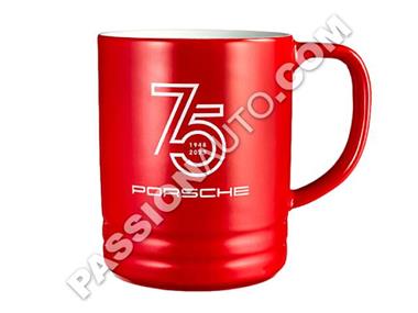Grande tasse rouge mat édition 75 ans - [Porsche Origine]